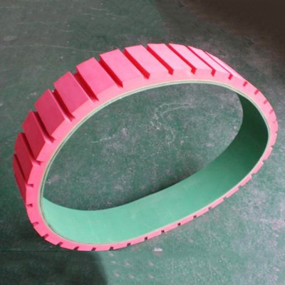 工业皮带开横向槽